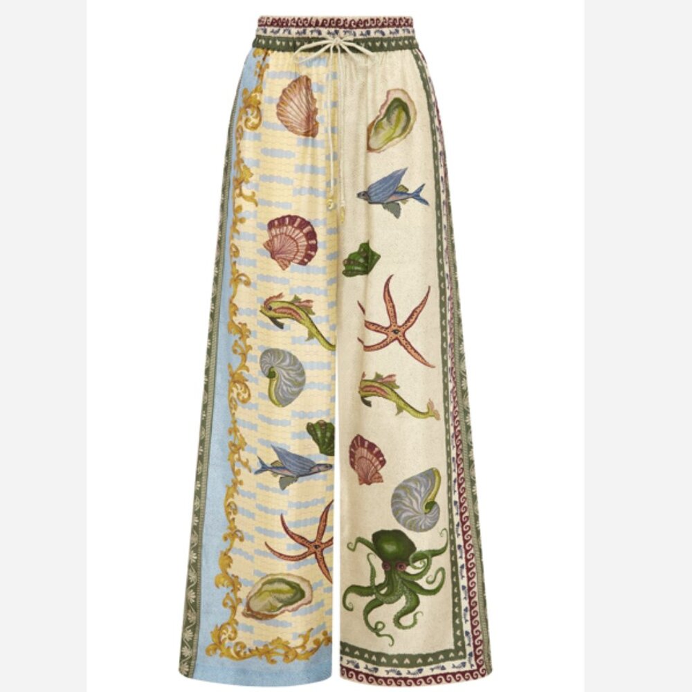 Alemais Bath House Silk Pant US2